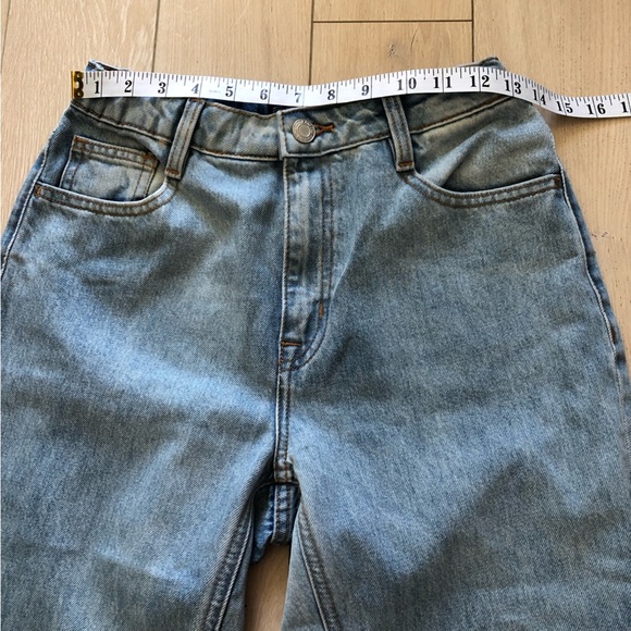 Frank and Oak High Rise Tapered Light Wash Jeans Size 27 - Picture 2 of 10